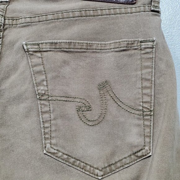 AG Adriano Goldschmied The Matchbox Jeans Slim Straight Brown Tan Men's Sz 31 - Picture 9 of 14